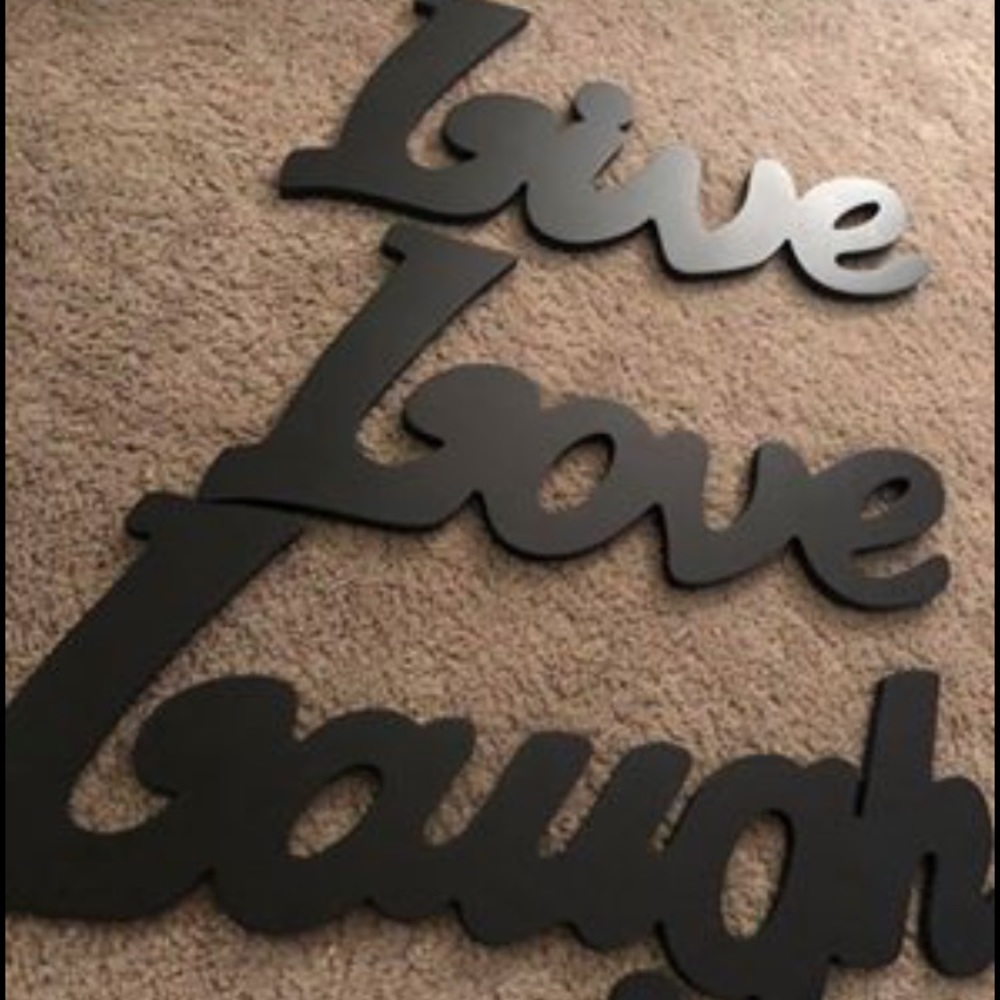 Separate wooden signs but selling as set